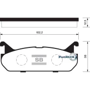 ������� ��������� Mazda 323 1.8 89-94/Suzuki Baleno 1.3-1.9 95-02 ������ Sangsin Brake SP1526 SP1526 ����