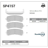 ������� ��������� Nissan Patrol 00-10- ������ Sangsin Brake SP4157 SP4157 ����