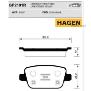 ������� �������� ������! Hagen Ford Mondeo IV/Kuga/Galaxy 2.0-2.5/1.8TDCi 06 Sangsin Brake GP2101R GP2101R ����