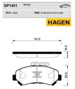 ������� �������� Nissan Qashqai, X-Trail (T31) GP1451 Sangsin brake ���. GP1451 GP1451 ����