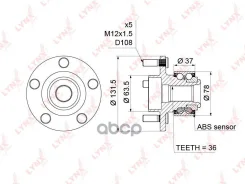 ������� ������ | ����� ����/��� | Ford Focus 05-11 / Focus C-MAX 03-10 LYNXauto ���. WH1215 WH1215 ����