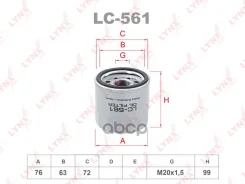 ������ �������� Honda Acty(HA8-HA9) 0.7 09 / Insight(ZE) 1.0h 00-06 LYNXauto ���. LC561 LC561 ����