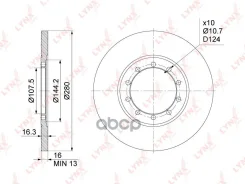 ���� ��������� ��������������� (280x16) | ��� | LYNXauto ���. BN1023 BN1023 ����