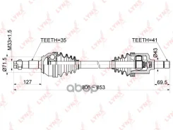 ������ � ����� | ����� ��� | Citroen Jumper III 2.2HDi 06- / Peugeot Boxer III 2.2D 06- / = FR LH LYNXauto ���. CD1045 CD1045 ����
