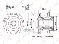 ������� ������ | ��� ����/��� | Subaru Forester (SG, SH) 08- / Impreza (GR, GH) 08- / Legacy (BM, BR) 09- [+ABS] LYNXauto ���. WH1153 WH1153 ����