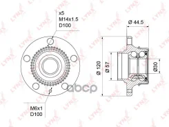 ������� ������ | ��� ����/��� | Skoda Octavia (1U) 96-10 / Volkswagen Golf IV (1J1, 1J5) 97-05 / Polo Sedan (rus) 10- LYNXauto ���. WH1219 WH1219 ����