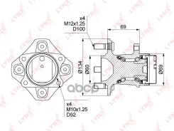 ������� ������ | ��� ����/��� | Nissan Tiida (_C11) 05-11 / Bluebird Sylphy (G11) 05-09 / Cube (Z12) 09- / Wingroad (Y12) 05- [+ABS] LYNXauto ���. WH1...