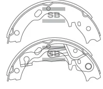 ������� ����������� (B=48mm, 2��) ������� Hyundai County/HD65/72/78 Sangsin SA159 ����