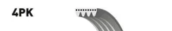 ������ ������������ LADA ��� 2108-099I 1.1,1.3, 1.5 8V - 12/98 Gates ���. 4PK698 XF48341 4PK698 ����