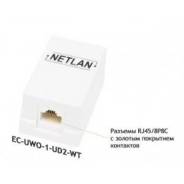 ������� RJ45/8P8C 5e ��������� NETLAN, 1 ����(EC-UWO-1-UD2-WT) ����