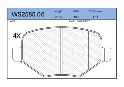������� ��������� �������� ������ ��� FORD Explorer 13- Jeenice WS2585.00 WS258500 ����