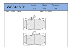 ������� ��������� �������� �������� ��� Lexus GS, Lexus IS, Toyota Crown ����� jeenice ws341601 WS341601 ����