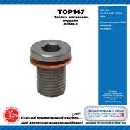 ������ ��������� ������� M14x1,5 ��� Volkswagen FOX 1.4 55 KW 04, � 2005 ���� transmaster-universal top147 TOP147 ����