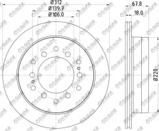 ���� ��������� /������ /������/��������������� /TI-GUAR ��� Toyota Land Cruiser Prado 1996-2009 Lexus GX470 2002 312/18�� TG-BDP0001 K010359 PD3153557...