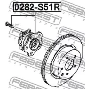 ��������� ������� ������ Nissan EX35/37 J50 FX35/37/45 S51 G35/37 V36 M35/45 Y50/51 Z34 Febest 0282S51R 0282S51R ����