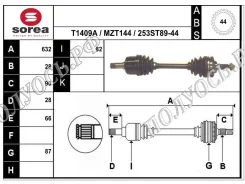 ��������� ���, ������������� ������� (EAI Sorea) Mazda G5682560XA G5682560XA ����