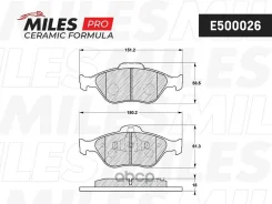 ������� ��������� �������� (����� Ceramic ����� PRO) FORD Fiesta 9501/01/Fusion 01 (TRW GDB1419) E500026 E500026 ����