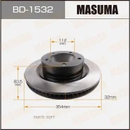 ���� ����. Toyota Land Cruiser 4.5 08/07- Masuma BD1532 BD1532 ����