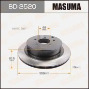 ���� ��������� Masuma, rear Nissan Murano / Z51R Masuma BD2520, ������ BD2520 ����