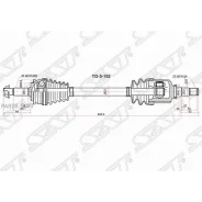 ������ � ����� Toyota Corolla (E150) 06-13 / Auris 06-12 (�������/ �����) SAT TO-5-152, ����� �������� TO5152 ����