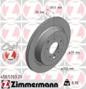 ���� ��������� ! ����. 350x20/60-5x120 Land Rover Discovery III 4.4 04 Zimmermann 450.5203.20 450520320 ����