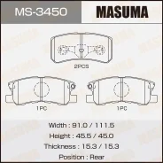 ������� ��������� ������ Mitsubishi ASX 10- Masuma MS3450 ����
