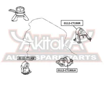 ������� ��������� �������� 2C Toyota Carina ASVA 0112-CT190F 0112CT190F ����