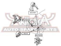����������� ������ ��������� �������� AT/MT Mitsubishi Mitsubishi Lancer CY 2007- ASVA 0413-Cyrat 0413CYRAT ����