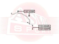 ���� ������������� �������� ������ Chevrolet Epica V250 2007- ASVA 1123-V250FR 1123V250FR ����