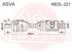 ������ �������� ����� 34X546X30 Mercedes BENZ E-Class 212 4 Matic 2008-2013 ASVA MEDL-221 MEDL221 ����