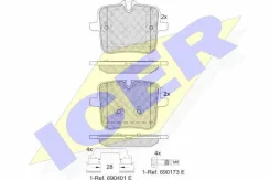 ������� ��������� �������� ����, BMW: 5/7/8 16- Icer 182308 182308 ����