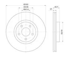 ���� ��������� �����. ������������� FORD Focus 2004-2012/C-Max 2003-0210/Kuga 2008-, Volvo C30 2006-2012/S40 2004-2012 SK SKBD1037 SKBD1037 ����