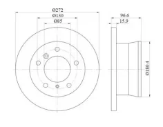���� ��������� ����. Mercedes-BENZ Sprinter 1995-2006, VW LT 1996- SK SKBD1080 SKBD1080 ����
