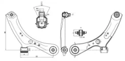 ����� �����. ����. ������ R Suzuki SX4 2006-, FIAT Sedici 2006-2014 SK SKCA2210 SKCA2210 ����