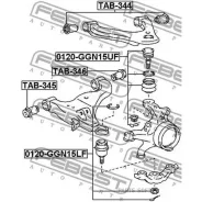 ����� ������� ��������� �������� ������! Toyota Hilux Ggn15/Ggn25/Ggn35/Kun1# 04-12 Febest 0120GGN15UF 0120GGN15UF ����