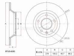 ���� ��������� SAT ST-25-0283, ������ ST250283 ����