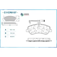 ������� ��������� Mercedes-BENZ GLK-Class (X204) 06/2008 - 06/2015 �����. Cworks C11CR0157 C11CR0157 ����