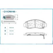 ������� ��������� �������� (Low Metallic) Honda Cworks C11CR0195 C11CR0195 ����