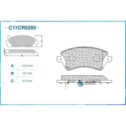 ��������� ������� �������� Toyota Corolla 01- Cworks C11CR0205 C11CR0205 ����