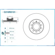 ���� ��������� VAG A3/Octavia/GOLF 5 03- 1.2T-2.0D/3.2 ������. Cworks C210R2131 C210R2131 ����