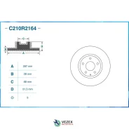 ���� ��������� Mazda 6 12-/CX-5 11- �������� ����. Cworks C210R2164 C210R2164 ����