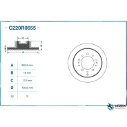 ���� ��������� Toyota LAND Cruiser J100 4.2-4.7 00-05/Lexus LX470 02-07 ������ Cworks C220R0655 C220R0655 ����