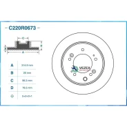 ���� ��������� ������ Hyundai / KIA Cworks C220R0673 C220R0673 ����