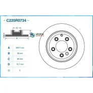 ���� ��������� AUDI Q7 (4LB) 03/2007 - 06/2009 ����. Cworks C220R0734 C220R0734 ����