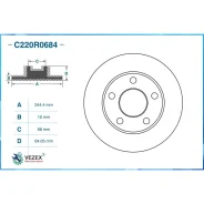 ���� ��������� AUDI 100 C3 Avant (445/ 446) 03/1990 - 11/1990 ����. Cworks C220R0684 C220R0684 ����