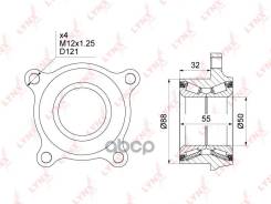 �������� ���������� ������� ������ | ����� ����/��� | Mitsubishi L200 / Triton (KA_T, KB_T) 05- LYNXauto ���. WB1486 LYNXauto WB1486 ����