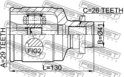 ���� ���������� 29x41x26 | ����� ����/��� | Febest 0411CU204WD 0411CU204WD ����