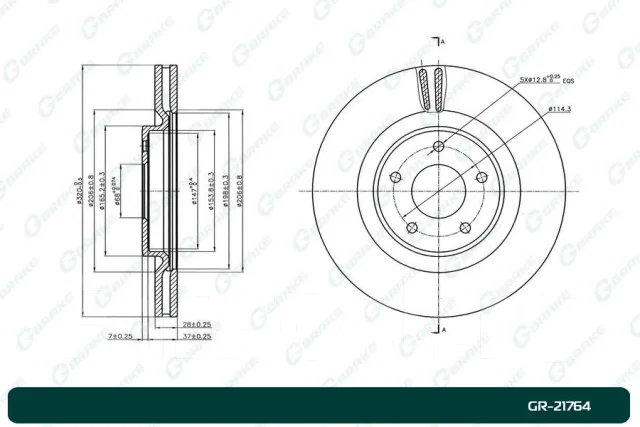 ���� ��������� G-Brake GR-21764 40206-4CE0A ����
