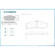 ������� ��������� �������� (Low Metallic) FORD C11CR0279 ����