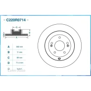 ���� ��������� ������ Hyundai / KIA C220R0714 ����